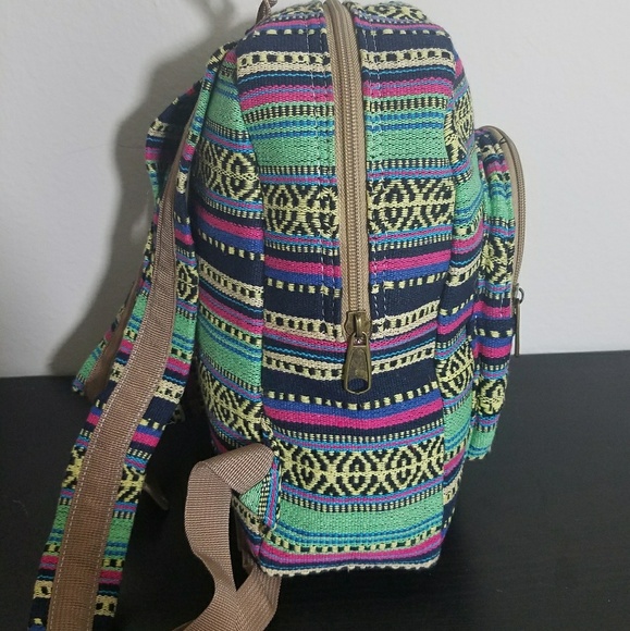 MOVING SALE FINAL PRICE Brand new bohemian handmade mini backpack - Picture 4 of 5